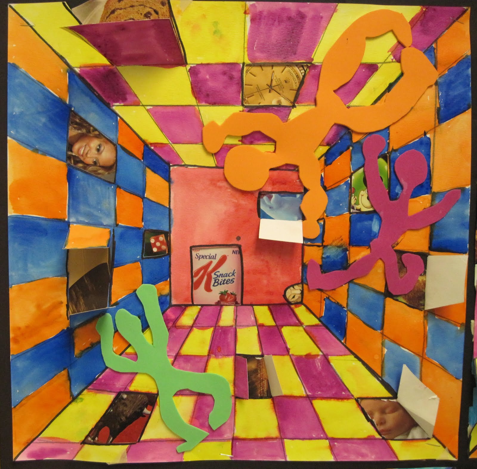 There's a Dragon in my Art Room: Surreal hallways by grade 5