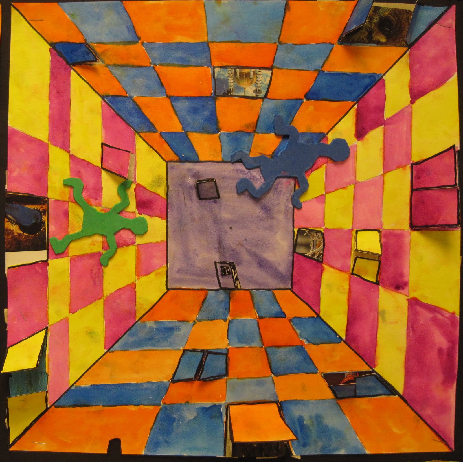 There's a Dragon in my Art Room: Surreal hallways by grade 5