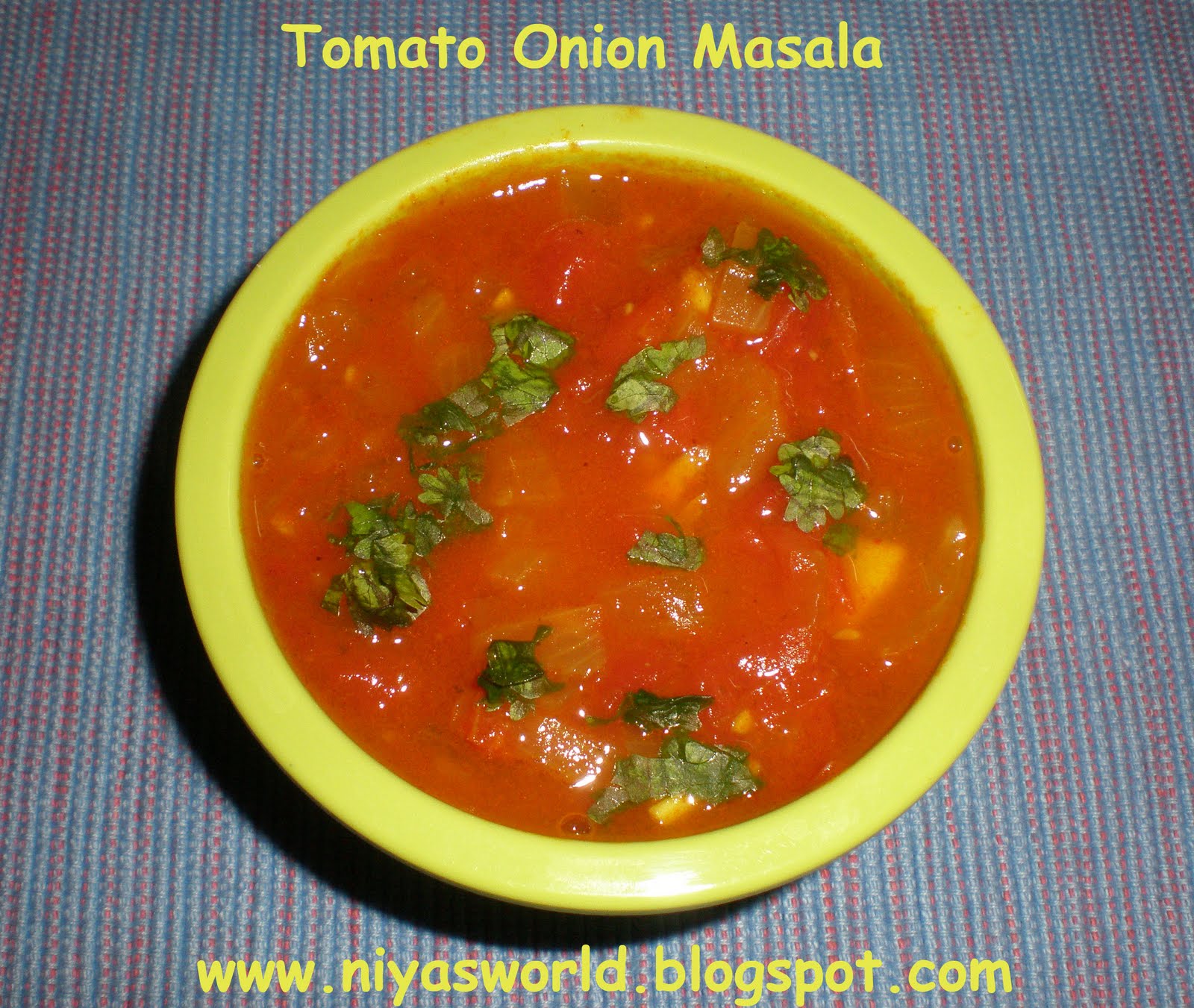 Niya's World: Tomato Onion Masala