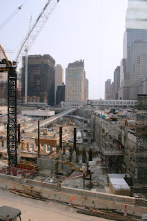 Freedom Tower foundation work looking South by lawhawk 2007