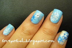 snowflake nails polish