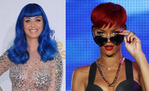 Bright Red Hair Photos. Rihanna debuted a right red