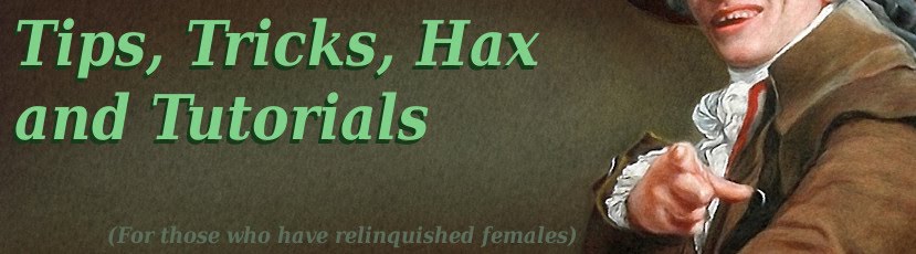 Tips, Tricks, Hax and Tutorials (For Those Who Have Relinquished Females)