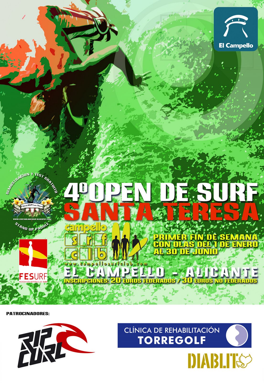 Windsurf Y Surf Spot IV Open De Surf Santa Teresa En El Campello