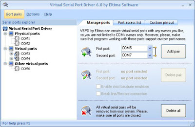 Virtual Serial Port Software