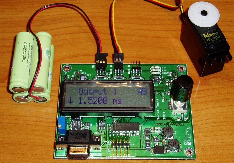 Electronic Project : Servo Tester 2 - Microcontroller Project Circuit