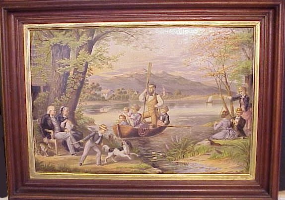 World Famous People Book Page Plate lithograph 1900/'s Original Artwork Pair