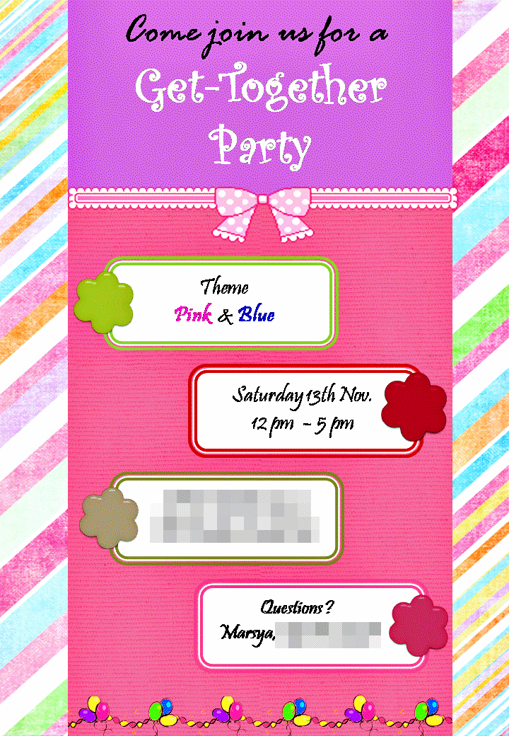 Marsya's Get Together Party Red Scoot On The Move