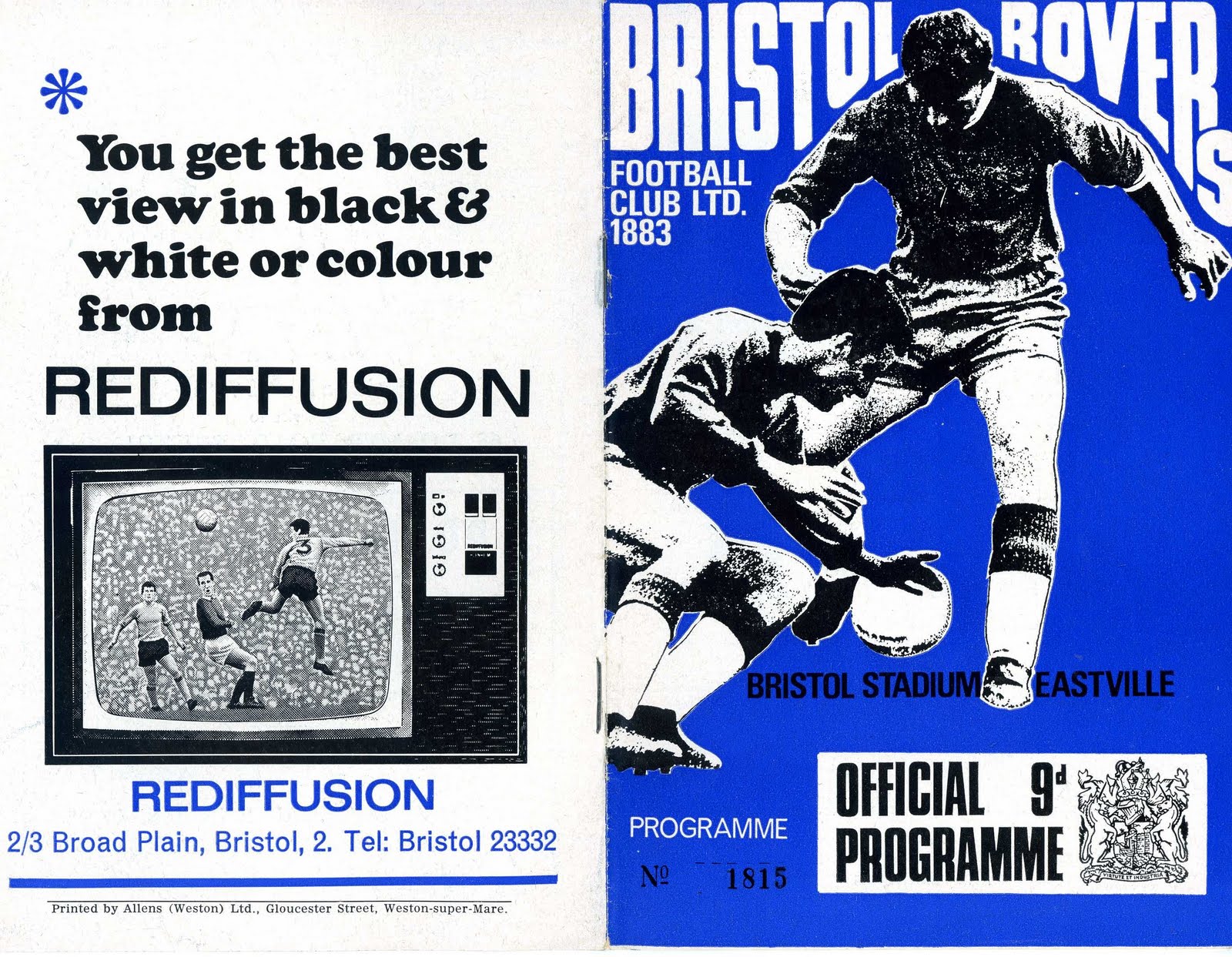 BRISTOL ROVERS BRISTOL ROVERS 196768