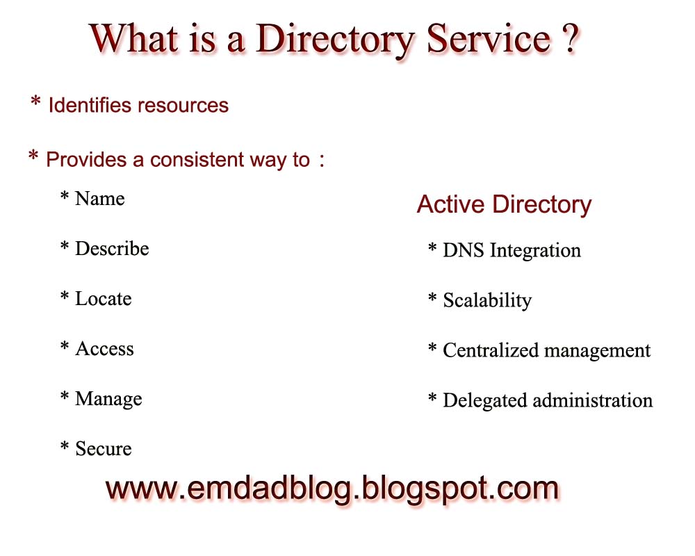 Computer & CSS Tricks What is a Directory Service