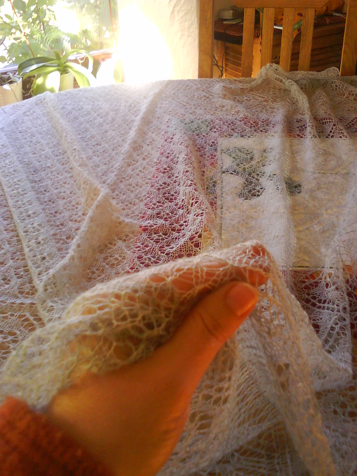 Things I love to make My first ring shawl