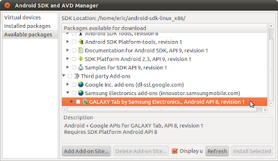 SDK and AVD Manager