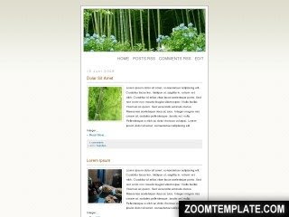 Bamboo Strip Blogspot Template