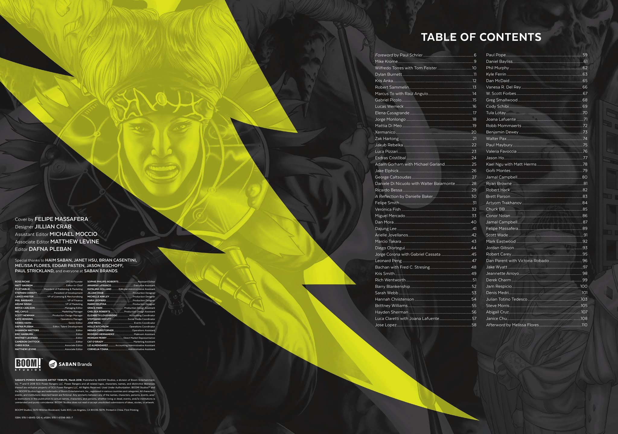 Read online Saban's Power Rangers Artist Tribute comic -  Issue # TPB - 5