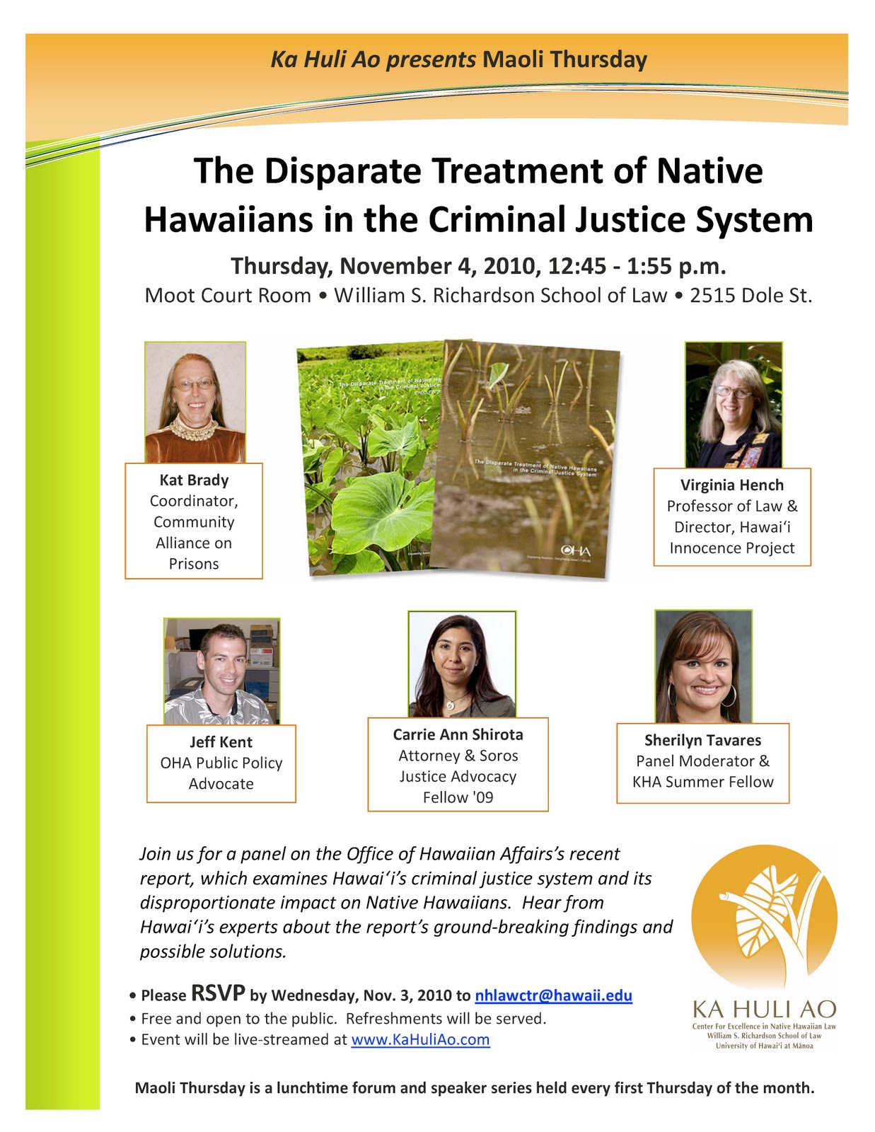 Ka Huli Ao Center for Excellence in Native Hawaiian Law The Disparate