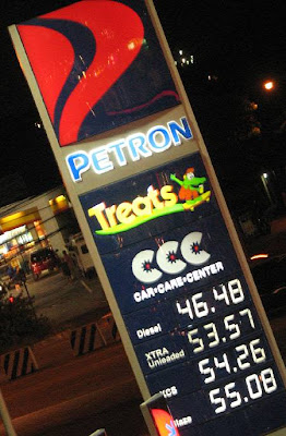 gasoline prices in Manila on June 6, 2008