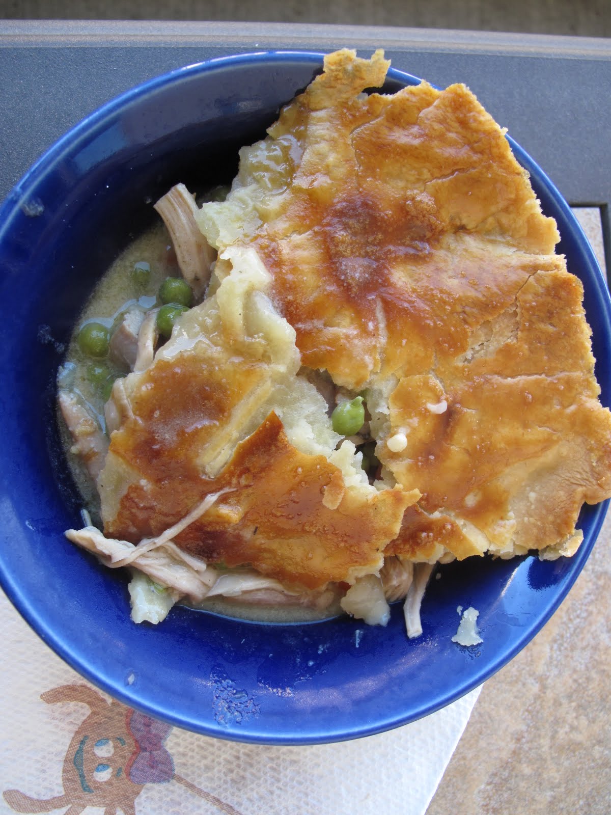 Thrifty DC Cook Leftover Turkey Cast Iron Skillet Pot Pie