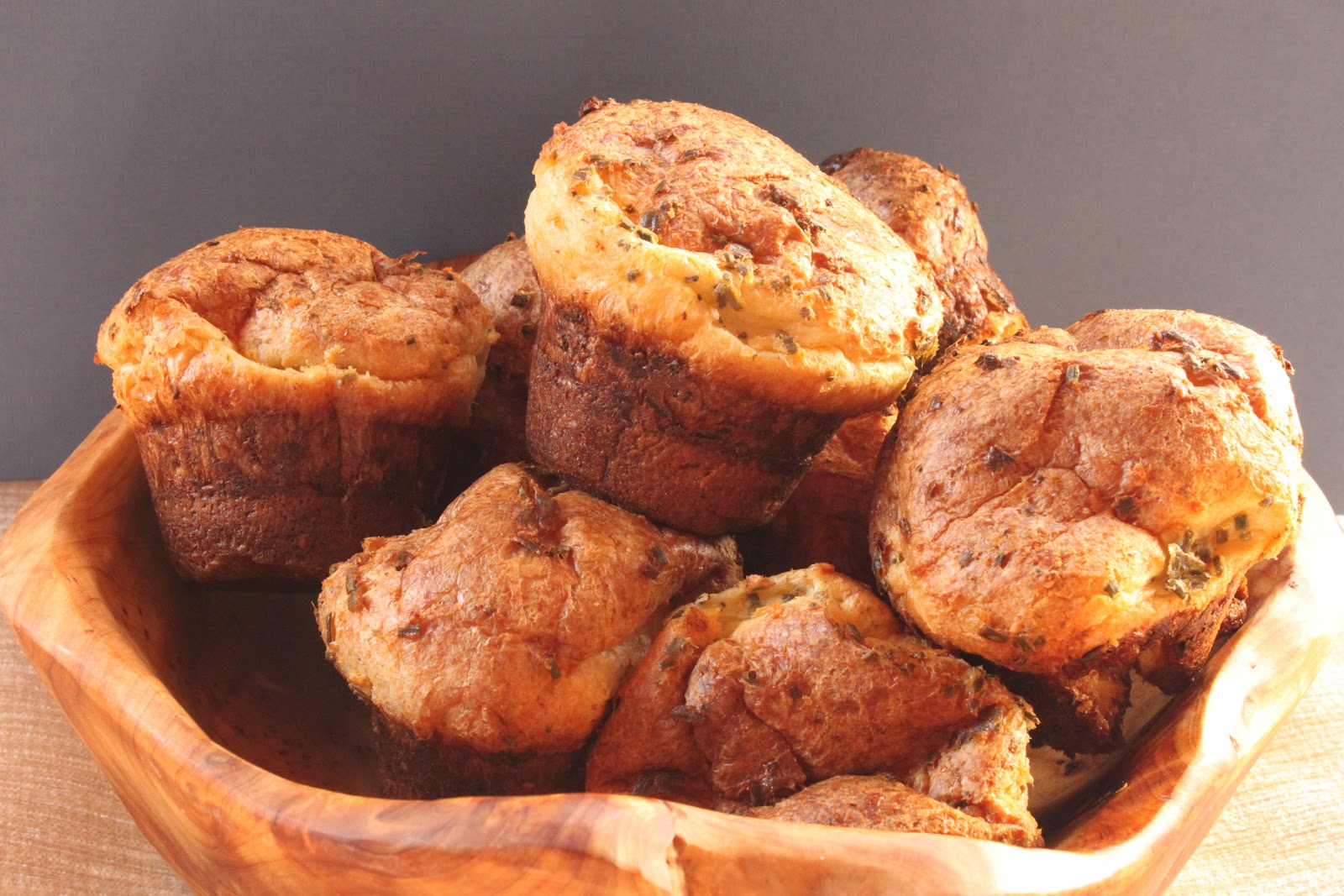 Herbed cheese popovers