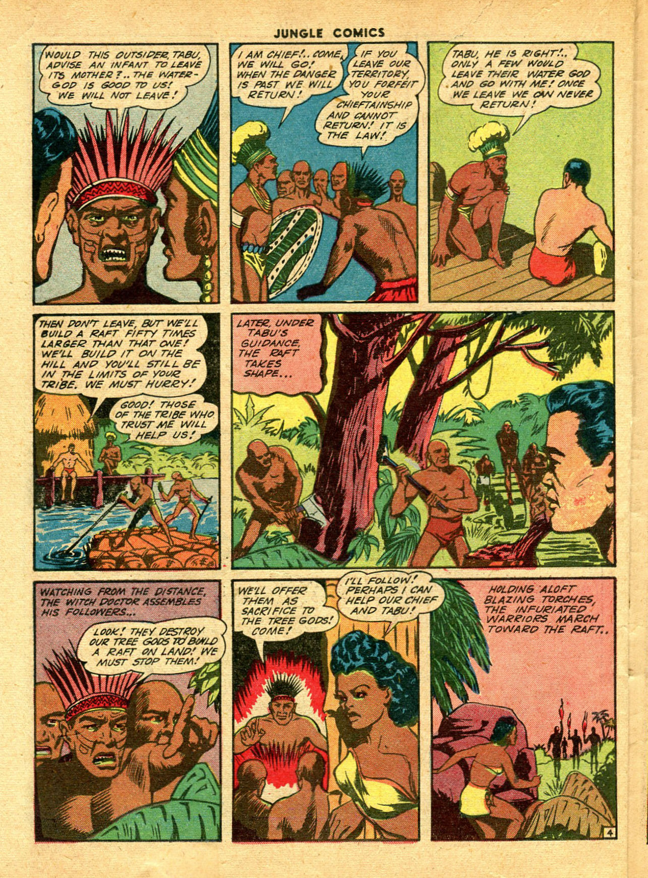 Read online Jungle Comics comic -  Issue #43 - 44