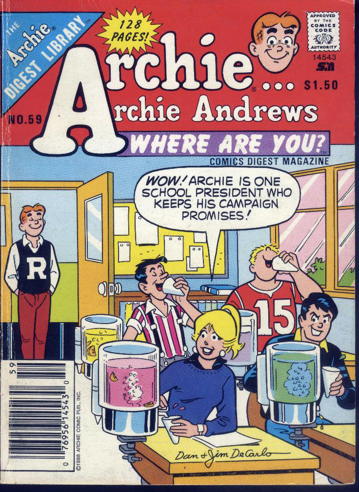 Archie...Archie Andrews, Where Are You? Digest Magazine issue 59 - Page 1