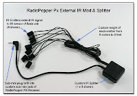 CP1104A: RadioPopper PX External IR Mod and 8 Way Splitter
