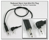 SC1011: Reduced Neck Sub-Mini RA Plug - Especially for Skyport Transmitter