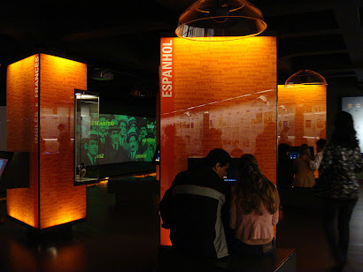 Museu da língua portuguesa em São Paulo (Literatura é liberdade. "Sentir o universo..." Sentir-se.)