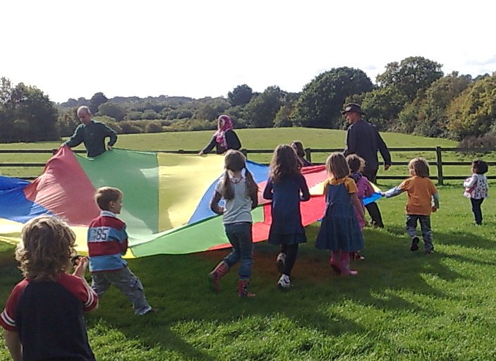 Educating Hannah Making Dream Catchers At Forest School