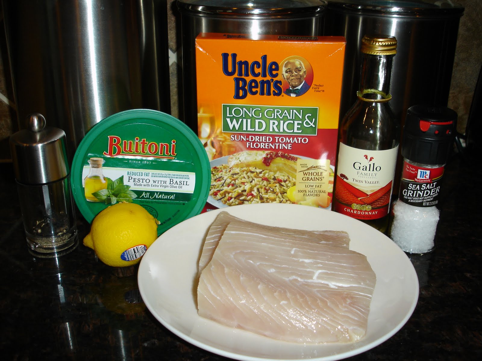 Journey to Fabulous Foods Pouch Baked Fish with Pesto & Rice