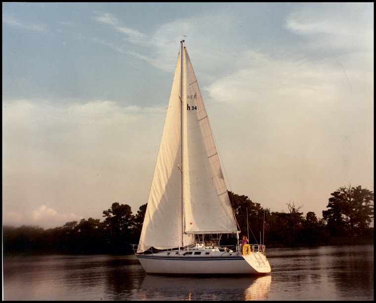 Susan sailing the RAMBLER
