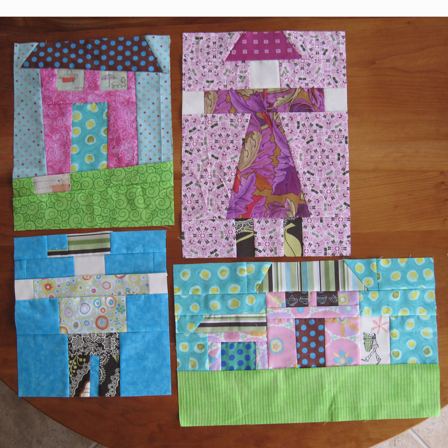 Russell Designs Tutorial "People and Places" Quilt Blocks