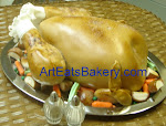Thanksgiving turkey birthday cake