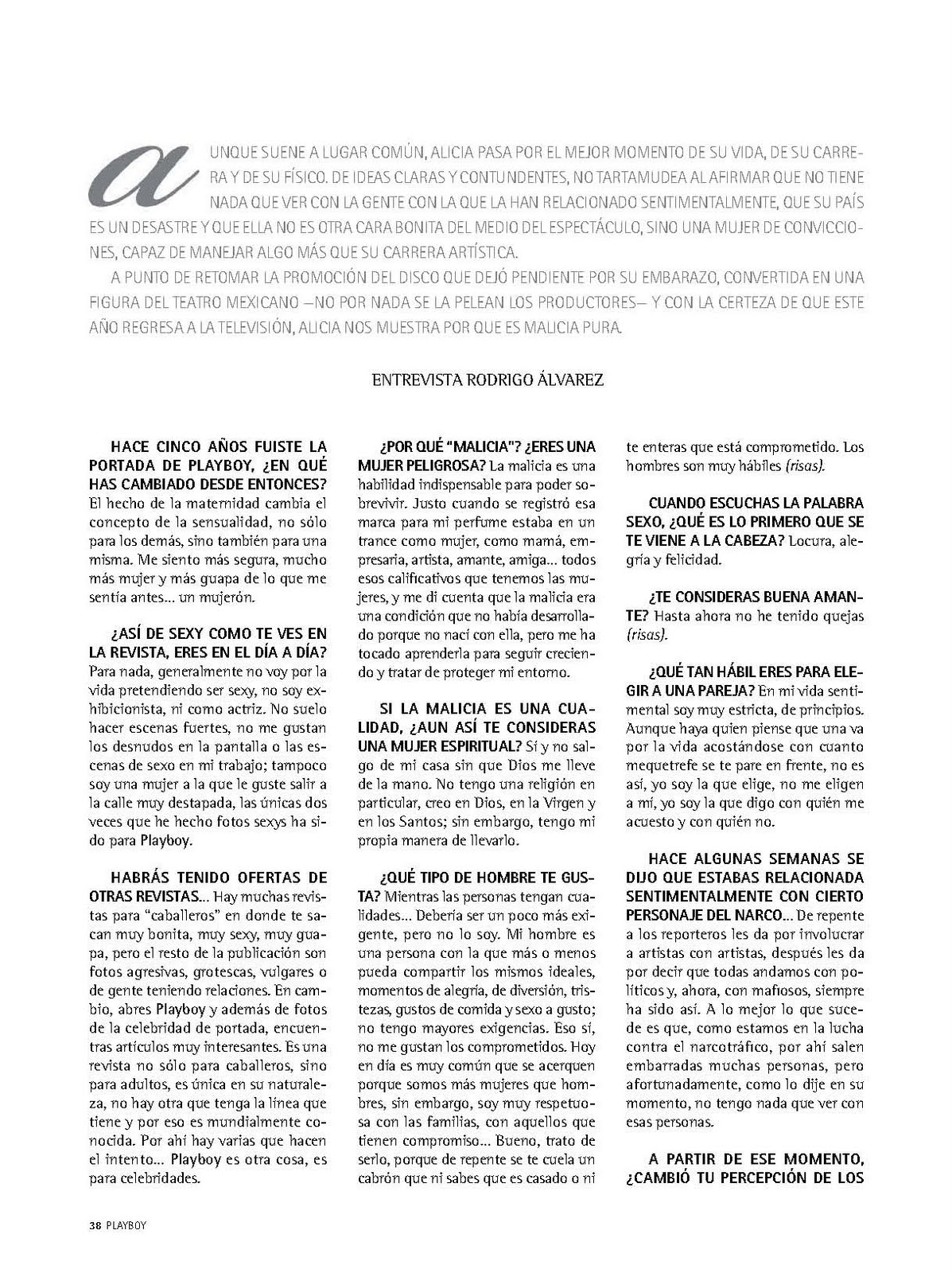 Fleur Of The Lilith: Pictures Of Alicia Machado Playboy