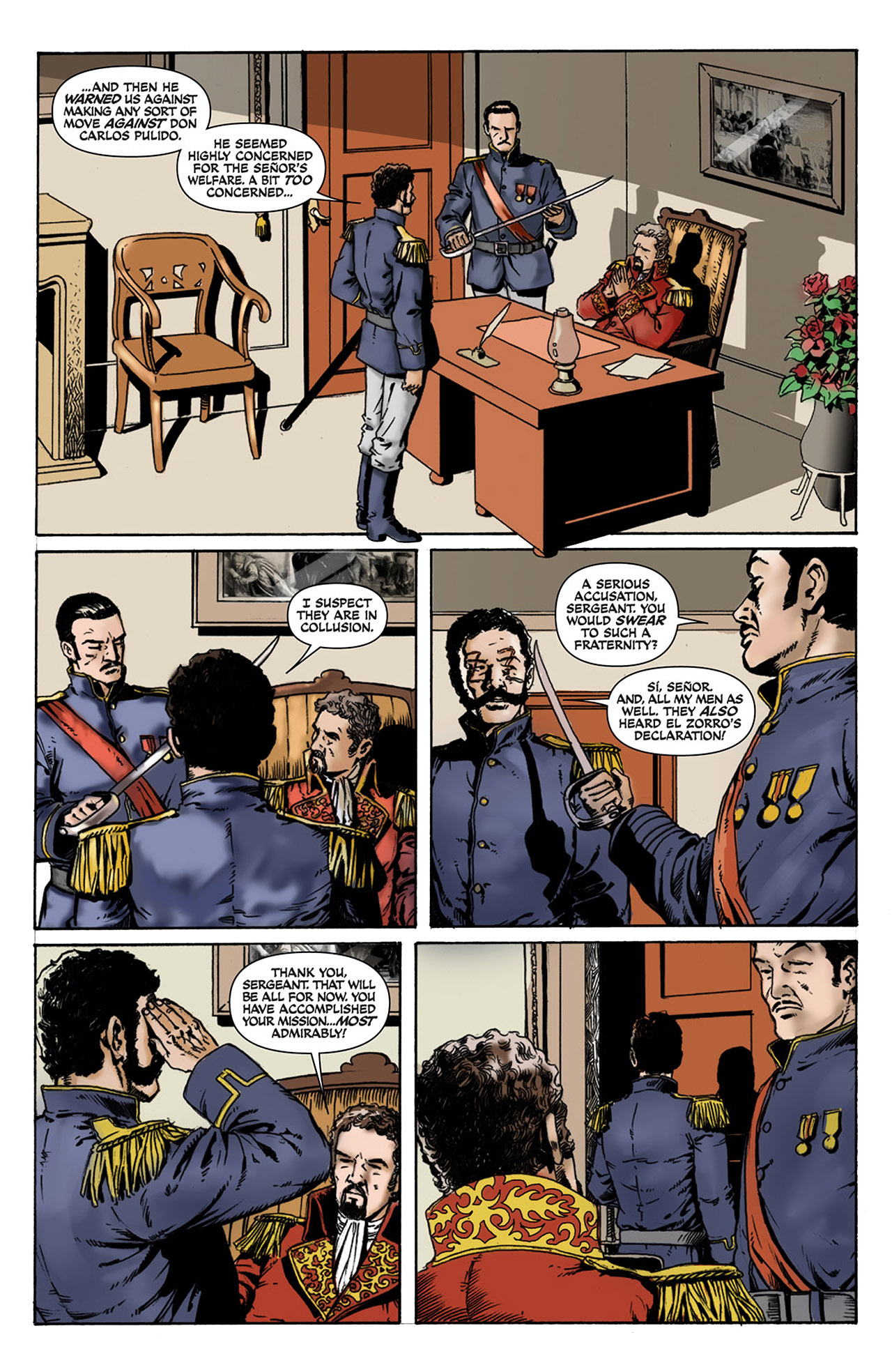 Read online Zorro Rides Again comic -  Issue #4 - 6