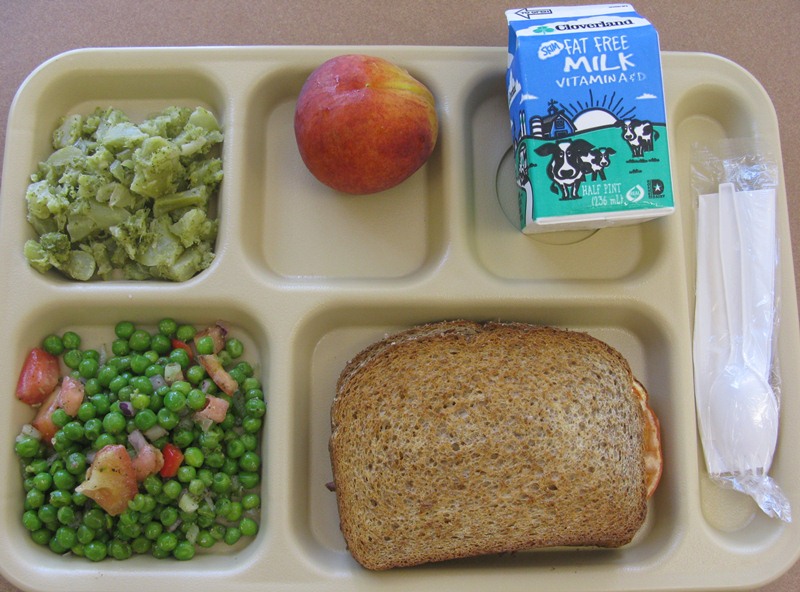 Better D.C. School Food What's for Lunch Tomato & Cheese Sandwich