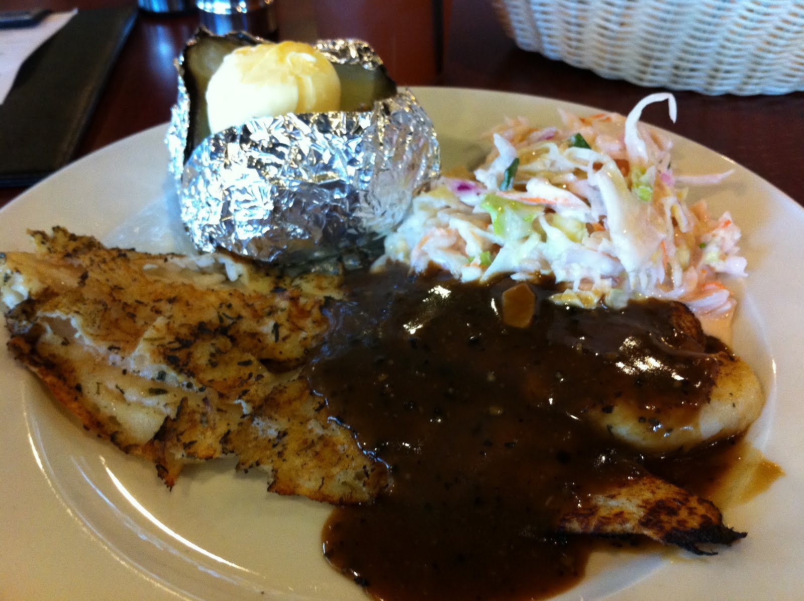 The Pescetarian Eats Grilled Black Pepper Fish Astons Specialities