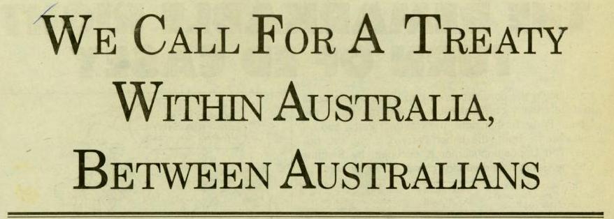 venstre antik Ultimate The Network: Treaty, yeah! A Treaty with Aboriginal Australia - for  Australians, by Australians