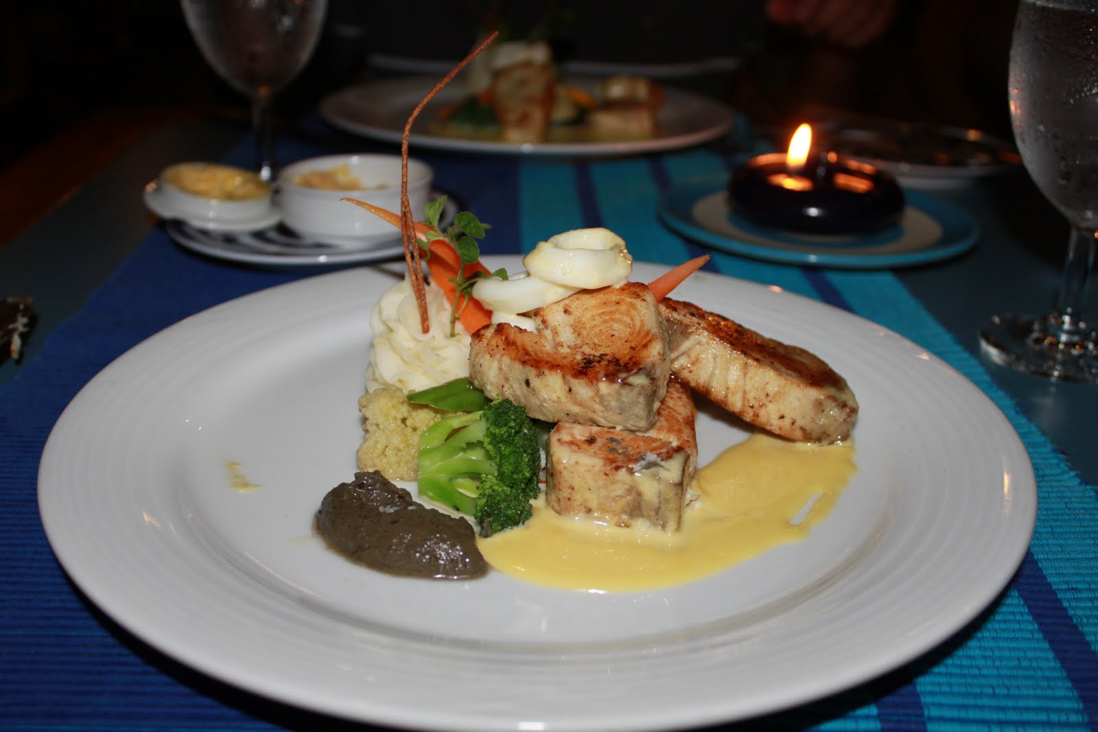 Grilled Spanish Mackerel with Fresh Mint Sauce