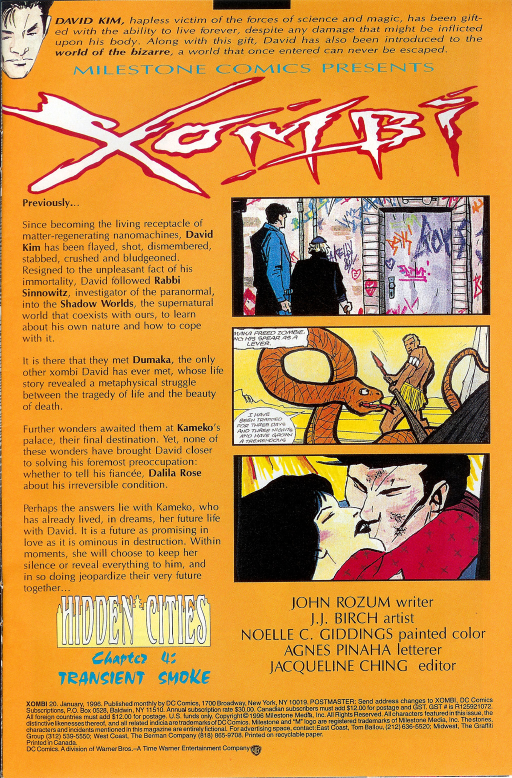 Read online Xombi (1994) comic -  Issue #20 - 3