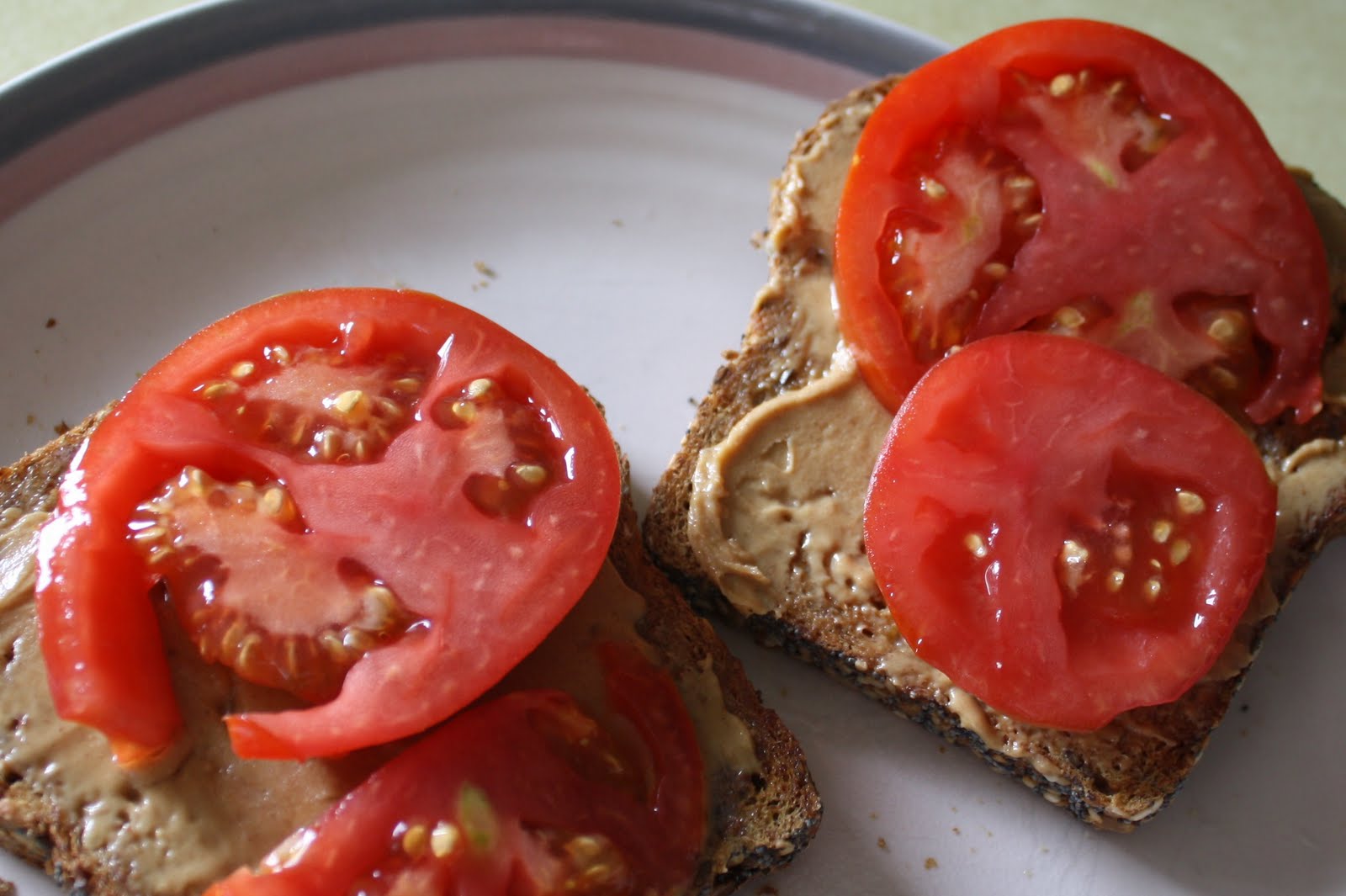 Once Upon a Family: Peanut butter tomato toast