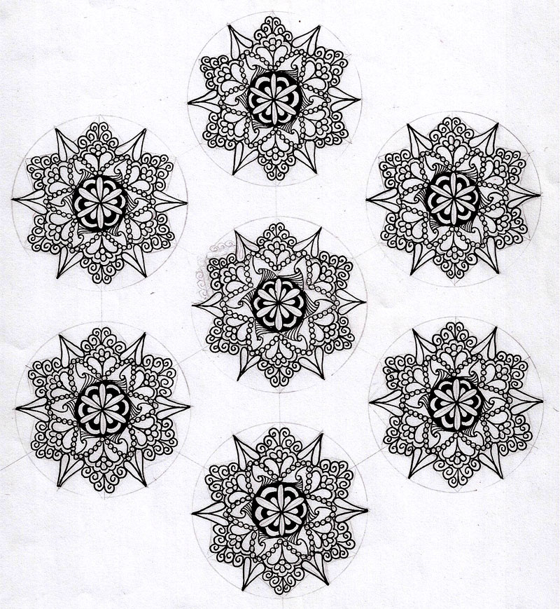 Linking visual elements to conceptual ideas – specialisation 4 painting Dream it then Create it: Mandala Process - Day 3