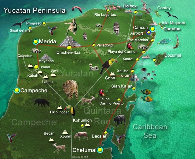 Yucatán,Tierra de Maravillas Península de Yucatán Yucatán,Tierra de Maravillas Península de Yucatán