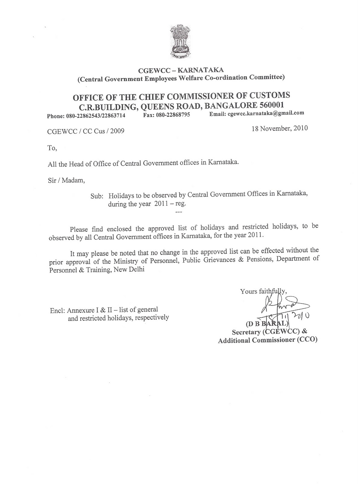 Central Government Employees Welfare Co ordination Committee Central Government Employees Welfare Co ordination Committee