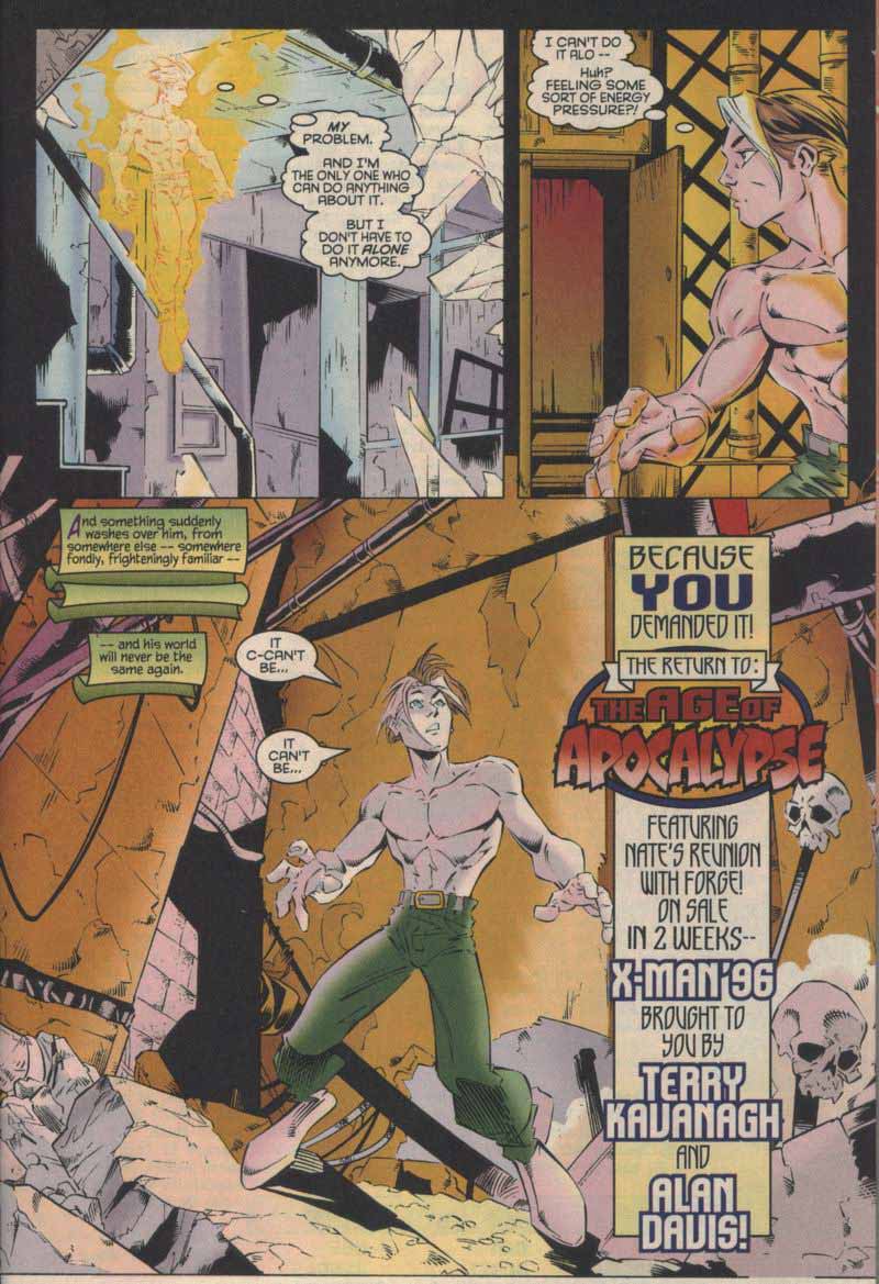 Read online X-Man comic -  Issue #23 - 22