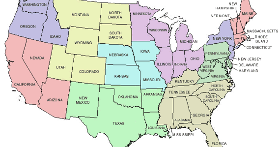 map of 52 states in USA map of - Usa Map0
