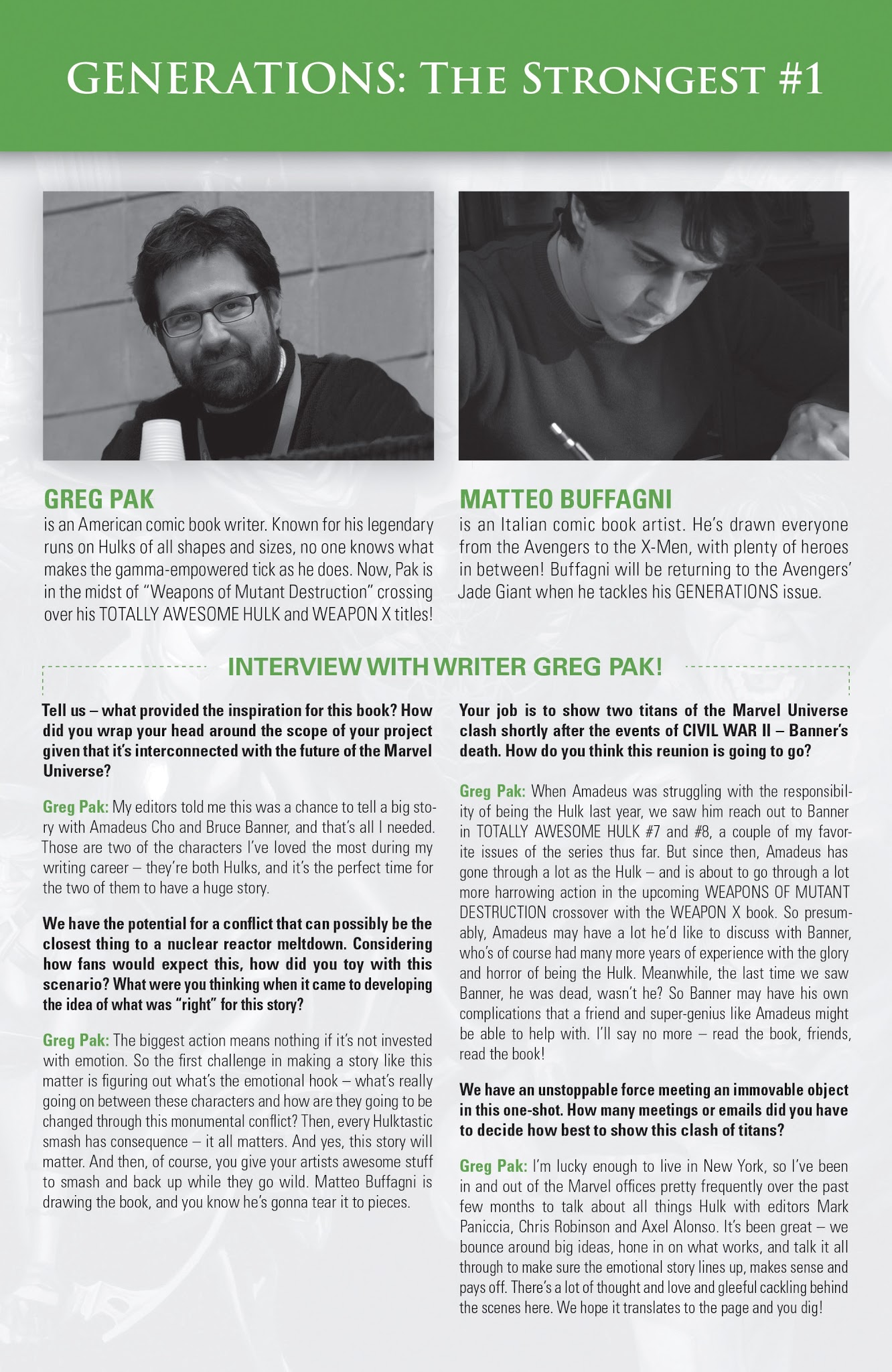 Read online Generations Free Previews Spotlight comic -  Issue # Full - 31