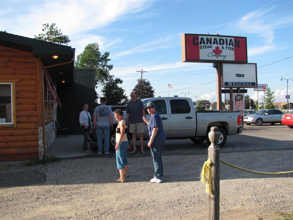 Skid and Sandy On The Road Escanaba Michigan to Grayling Michigan