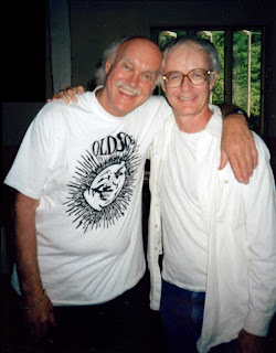 Legendary consciousness adventurer Ram Dass and me at the Omega Institute, July 1993