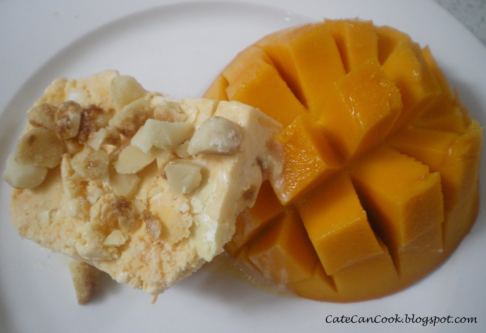 Cate Can Cook, So Can You!! Mango & Toffee Macadamia Ice Cream