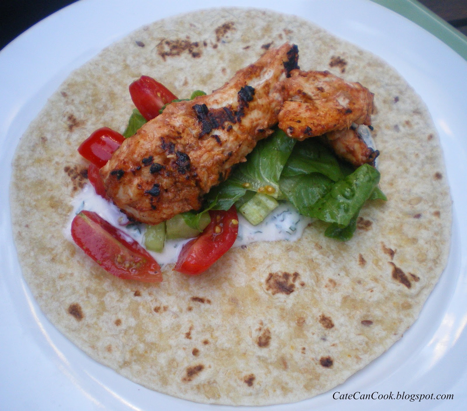 Cate Can Cook, So Can You!! Indian Style Chicken Wraps